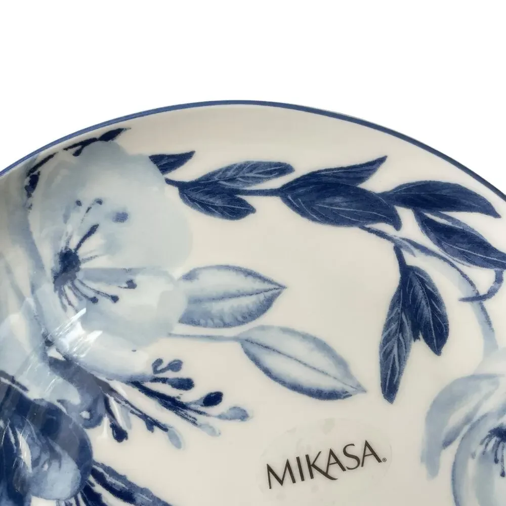 MIKASA Darcy Blue & White Floral Bone China 9